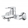 Grohe BAULOOP set 3v1, umývadlová batéria, nástenná vaňová batéria so sprchovým setom 90 cm chróm, 23603000SET