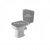 DURAVIT D-CODE misa pre kombi WC, 35,5 x 65 cm, odpad zadný rovný, biela 21110900002