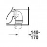 DURAVIT ME by Starck 37 x 65 cm WC kombi misa biela s glazúrou Hygiene Glaze 2170092000