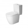 DURAVIT ME by Starck 37 x 65 cm WC kombi misa, variabilný odpad, biela s glazúrou Hygiene Glaze 2172092000