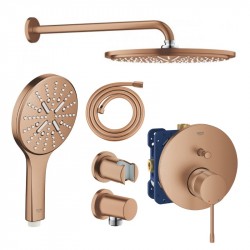 GROHE ESSENCE zostava s hlavovou sprchou a ruč sprch kartáčovaný Warm Sunset 441200