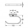 GROHE Selection držiak toaletného papiera, bez krytu, kartáčovaný Hard Graphite, 41068AL0