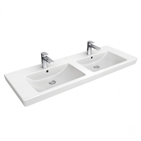 VILLEROY & BOCH Subway 2.0 dvojumývadlo 130x47cm Biela Alpin 7175D001