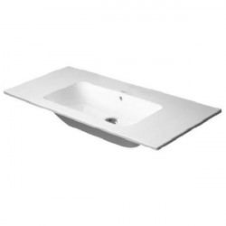 DURAVIT ME by Starck 103 x 49 cm nábytkové umývadlo s prepadom, bez otvoru pre batériu, biele s úpravou WonderGliss 2336100060