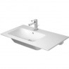 DURAVIT ME by Starck 83 x 49 cm nábytkové umývadlo s prepadom, vanička vľavo, biele 2345830000