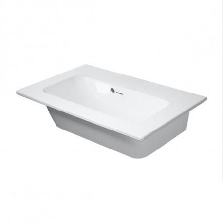 DURAVIT ME by Starck Compact 63 x 40 cm nábytkové umývadlo bez otvoru pre batériu, biele s úpravou WonderGliss 23426300601