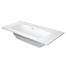 DURAVIT ME by Starck Compact 83 x 40 cm nábytkové umývadlo bez otvoru pre batériu, biele s úpravou WonderGliss 23428300601