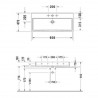 Duravit VERO AIR 100 x 47 cm nábytkové umývadlo s prepadom a 1 otvorom pre batériu, biele 2350100000