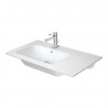 DURAVIT ME by Starck 83 x 49 cm nábytkové umývadlo s prepadom, vanička vľavo, biele 2345830000