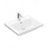 Villeroy & Boch SUBWAY 3.0 umývadlo s prepadom s otvorom pre batériu spodná strana brúsená, 600 x 470 mm, biela Alpin, 4A706G01