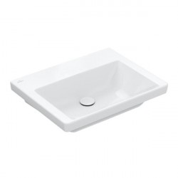 Villeroy & Boch SUBWAY 3.0 umývadlo na skrinku bez prepadu bez otvoru pre batériu , 600 x 470 mm, Biela Alpin , 4A706301