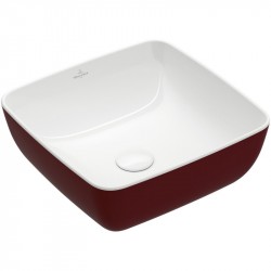 VILLEROY & BOCH Artis umývadlo na dosku (miska) 41 x 41 cm, Bordeaux, 417841BCS9