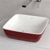 VILLEROY & BOCH Artis umývadlo na dosku (miska) 41 x 41 cm, Bordeaux, 417841BCS9