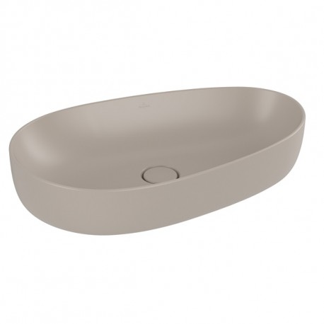 VILLEROY & BOCH Antao umývadlo na dosku 650 x 400 mm bez prepadu Almond C+ 4A7465AM