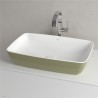 VILLEROY & BOCH Artis umývadlo na dosku (miska) hranaté 58 x 38 cm, Sage Green, 417258BCS8