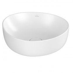 VILLEROY & BOCH Antao umývadlo na dosku 400 x 395 mm bez prepadu Stone White C+ 4A7240RW