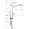 Hansgrohe Focus M41 páková drezová batéria 220 s uzatváracím ventilom pre spotrebič 1jet chróm 31803000