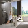 Hansgrohe RainSelect termostatická sprchová batéria pre 5 spotrebičov s držiakom k telesu pod omietku, chróm, 15358000