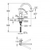 GROHE Baucurve batéria drezová stojanková chróm 31536001