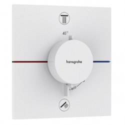 HANSGROHE ShowerSelect Comfort E batéria vaňová podomietková termostatická pre 2 spotrebiče matná biela 15572700