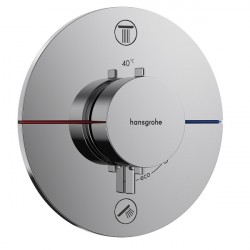 HANSGROHE ShowerSelect Comfort S batéria vaňová podomietková termostatická pre 2 spotrebiče chróm 15554000