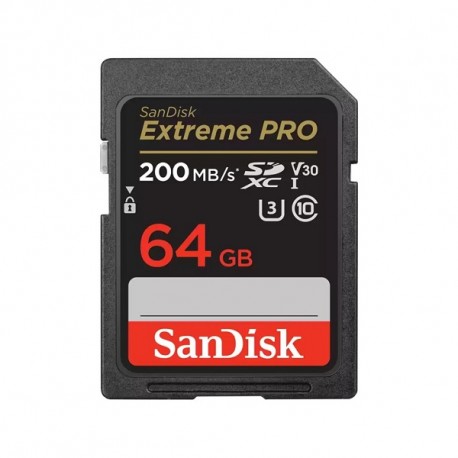 SanDisk Extreme PRO SDXC 64GB 200MB/s V30 UHS-I