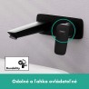 Hansgrohe Logis umývadlová batéria pod omietku vyloženie 195 mm, EcoSmart, matná čierna 71220670