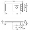 VILLEROY & BOCH Timeline 60 100 x 51 cm drez keramický s C+ 679001R1