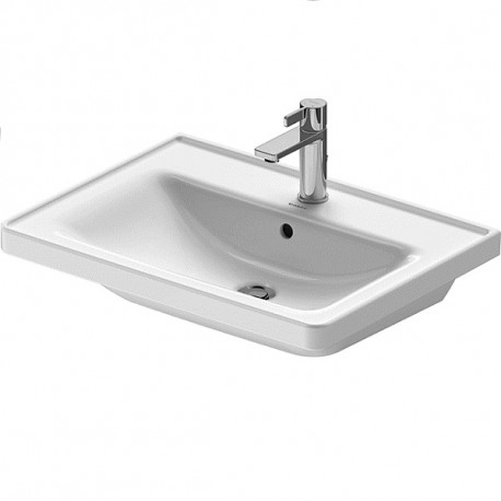 Duravit D-NEO nábytkové umývadlo 65 x 48 cm s prepadom, biele 2367650000