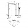 Hansgrohe Raindance Select S sprchový systém Showerpipe 240 1jet EcoSmart s termostatom chróm, 27116000