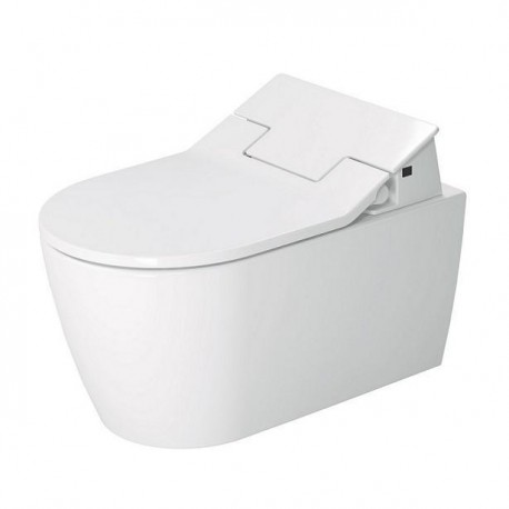 DURAVIT ME by Starck SensoWash 37 x 57 cm závasná WC misa Rimless, Durafix, biela s úpravou WonderGliss 25295900001