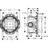 Hansgrohe Raindance Select sprchová zostava s termostatom pod omietku chróm SET7v1,