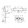 Hansgrohe Croma Select E sprchový set Vario EcoSmart + terrmostatická sprchová batéria Ecostat, SET 2v1, chróm