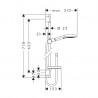 Hansgrohe Raindance Select S sprchový set 120 3jet PowderRain, tyčou 65cm a mydelničkou chróm, 27654000