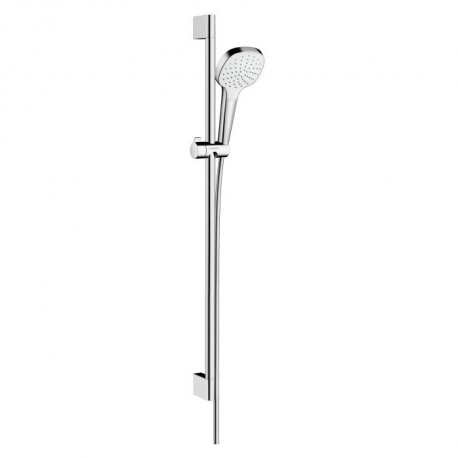 Hansgrohe Croma Select E sprchový set 1jet EcoSmart 9 l/min s tyčou 0,90m biela/chróm, 26595400