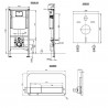 VILLEROY & BOCH Subway 2.0 predstenový set modul ViConnect, WC misa DirectFlush, sedátko SoftClose, tlačítko biele 5614R201SET