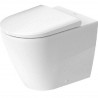 Duravit D-NEO misa WC stojaca 37 x 58 cm, Rimless, odpad vodorovný, biela Hygiene Glaze 2003092000