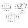 Duravit D-NEO misa WC stojaca 37 x 58 cm, Rimless, odpad vodorovný, biela Hygiene Glaze 2003092000