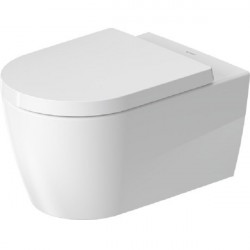 DURAVIT Me by Starck 37 x 57 cm závesná WC misa Rimless HygieneFlush, Durafix, biela s glazúrou Hygiene Glaze 2579092000