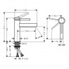 Hansgrohe Finoris umývadlová batéria 110 CoolStart s výpusťou Push-Open matná biela,76024700
