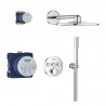 GROHE Precision SmartControl Concealed 310 Cube systém sprchový podomietkový termostatický chróm 34874000