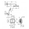 GROHE Precision Concealed 250 Vitalio Comfort systém sprchový podomietkový termostat chróm 34882000