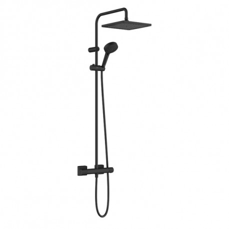 Hansgrohe Vernis Shape sprchový systém Showerpipe 240 1jet EcoSmart 9 l/min, s termostatom, matná čierna, 26429670