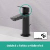 Hansgrohe Logis umývadlová batéria 110 Fine s výpusťou s tiahlom, EcoSmart, matná čierna 71251670