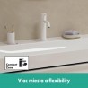 HANSGROHE Tecturis S 110 batéria umývadlová stojanková, EcoSmart+, matná biela 73311700