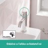 HANSGROHE Tecturis S 80 batéria umývadlová stojanková pre studenú alebo predom namiešanú vodu, EcoSmart+, chróm 73313000