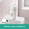 HANSGROHE Tecturis S 80 batéria umývadlová stojanková pre studenú alebo predom namiešanú vodu, EcoSmart+, matná biela 73313700