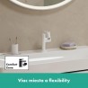 HANSGROHE Tecturis S 110 batéria umývadlová stojanková, CoolStart, EcoSmart+, matná biela 73321700