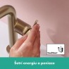 HANSGROHE Tecturis S 150 batéria umývadlová stojanková s odtokovou súpravou Push-Open kartáčovaný bronz 73340140