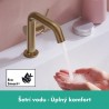 HANSGROHE Tecturis S 110 batéria umývadlová stojanková, CoolStart, EcoSmart+, kartáčovaný bronz 73321140